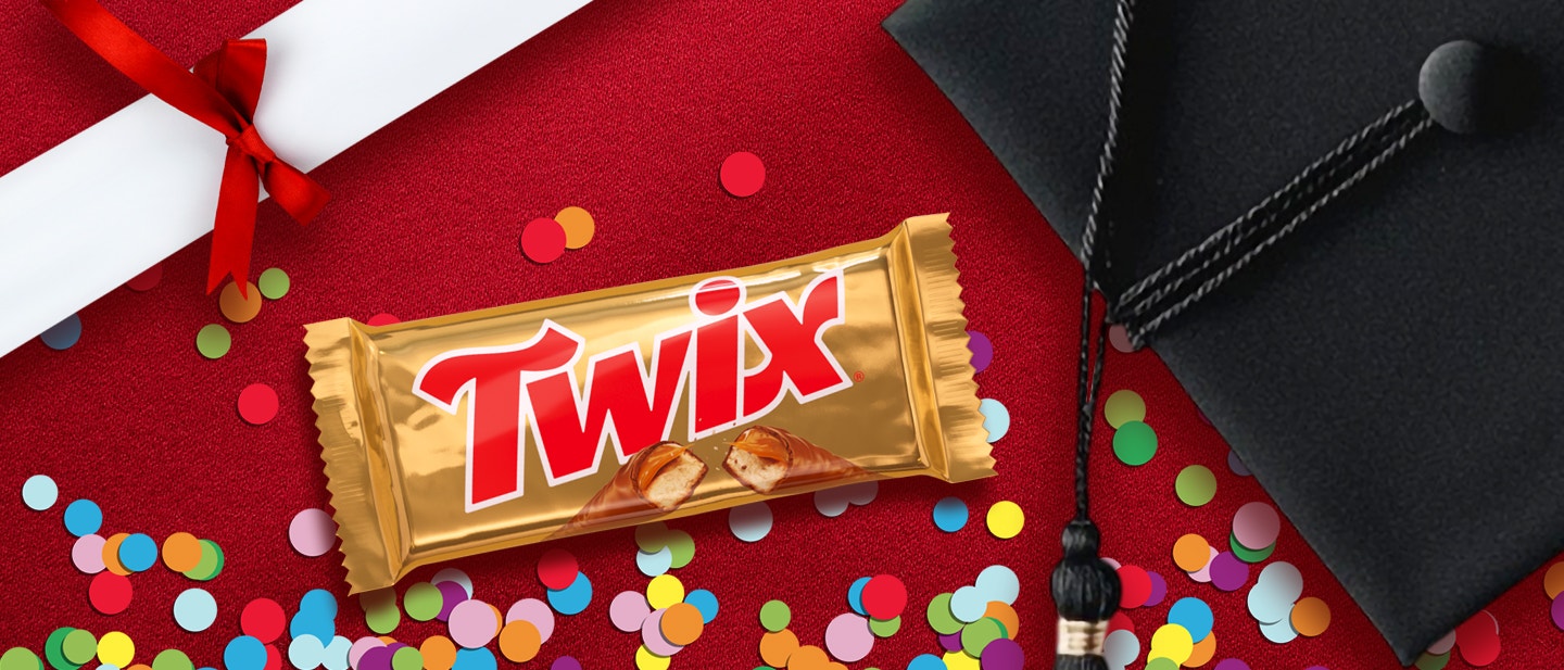 Diploma, Confetti, and a Twix Bar