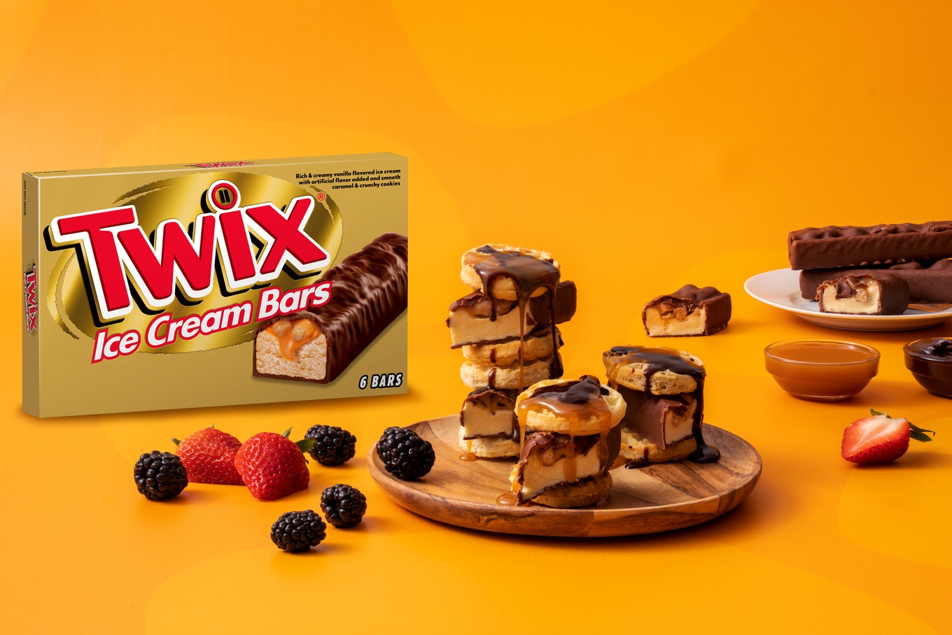 TWIX Ice Cream Waffles  