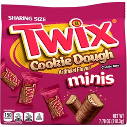 TWIX COOKIE DOUGH MINIATURE STAND UP POUCH 7.7 OUNCES PER BAG 8 PER CASE image