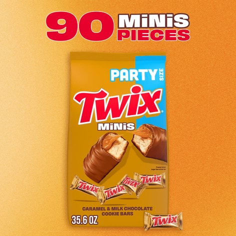 TWIX Caramel Miniature Stand Up Pouch Party Size, 35.6 Oz