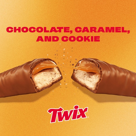 TWIX Caramel Cookie Bars Minis Peg Pack