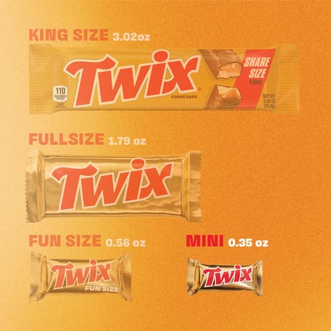 TWIX Caramel Cookie Bars Minis Peg Pack