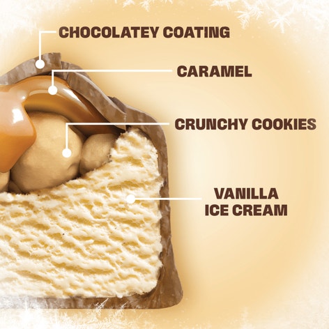TWIX Caramel Vanilla Milk Chocolatey Ice Cream Bars, 12 Pack, 1.93 Oz Bars
