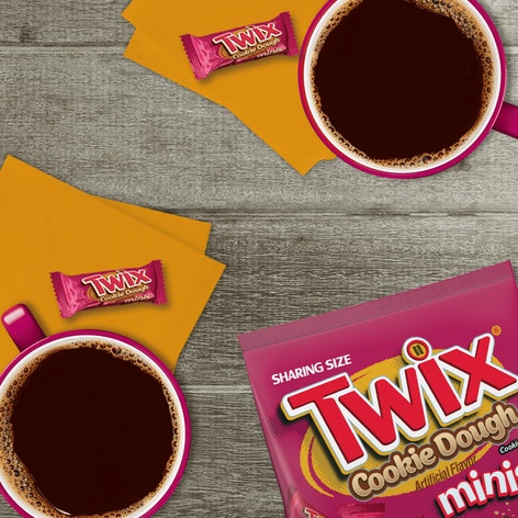 TWIX Cookie Dough Minis Candy Bars, 7.7oz Bag