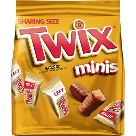 TWIX Caramel Minis Candy Bars, 9.7oz Bag | TWIX