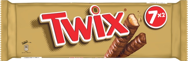 TWIX biscuit nappé de caramel, enrobé de chocolat - Multipack 7x50g
