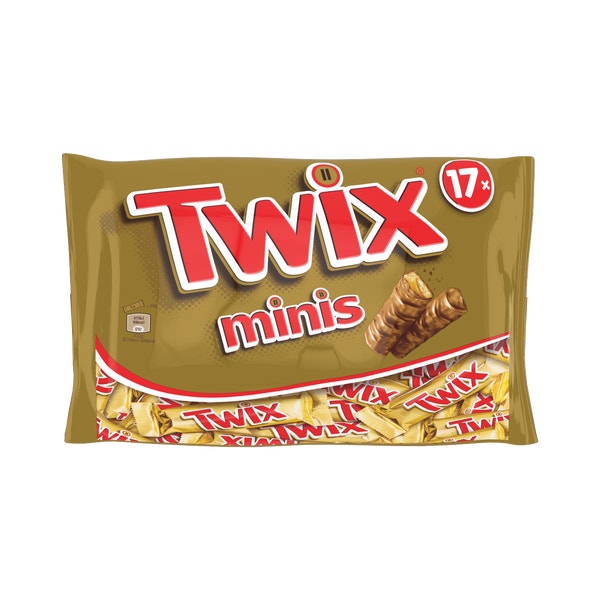 TWIX biscuit nappé de caramel, enrobé de chocolat - Minis - 366g