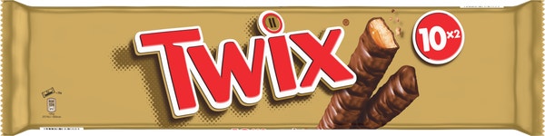 TWIX biscuit nappé de caramel, enrobé de chocolat - Multipack 10x50g