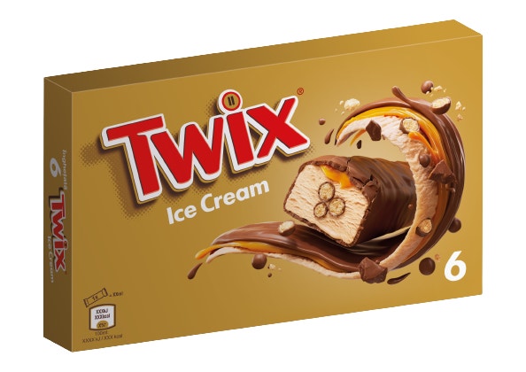 TWIX Barra Gelato Formato Multiplo x6 (6x34,2g)