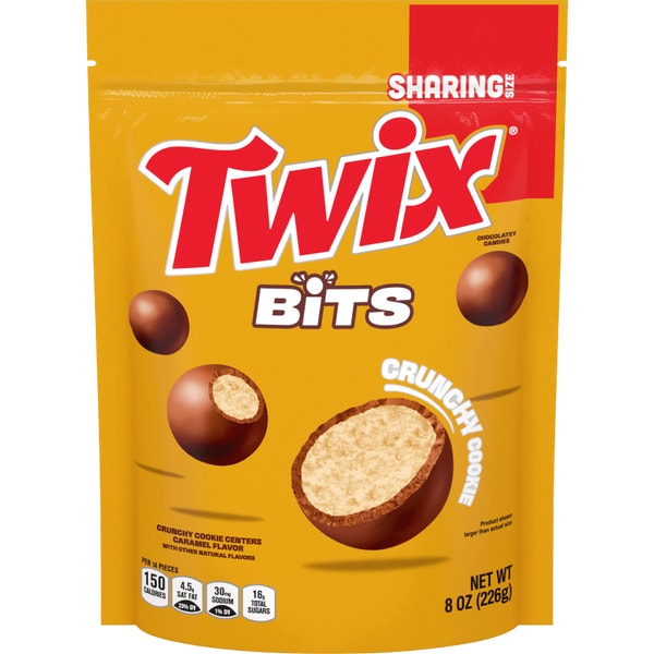 TWIX Bits Stand Up Pouch Sharing Size, 8.0 Oz