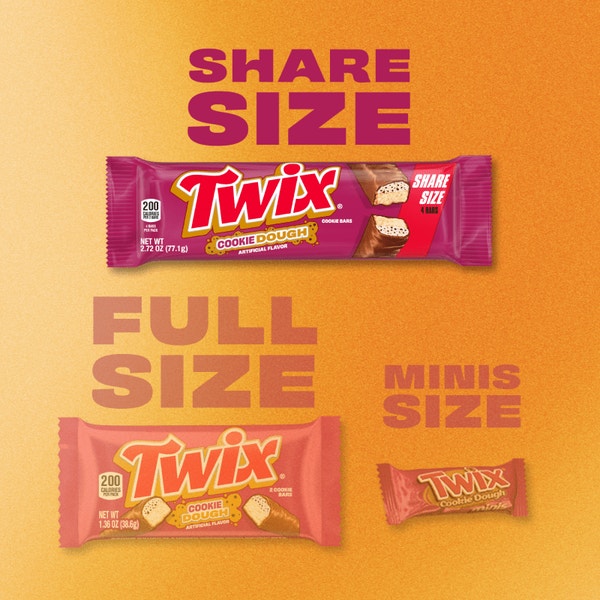TWIX Cookie Dough Sharing Size Candy Bar  2.72oz