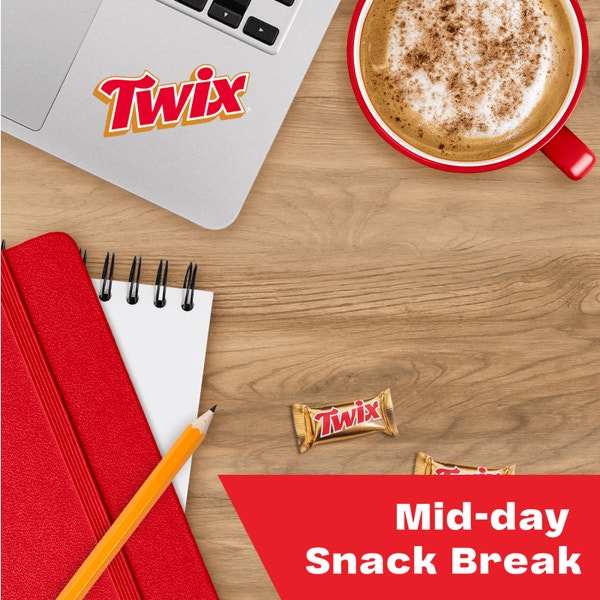 TWIX Caramel Cookie Bars Minis Peg Pack