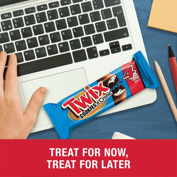 TWIX Cookies & Creme Sharing Size Candy Bar, 2.72oz
