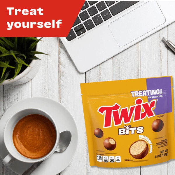 TWIX Bits Stand Up Pouch Treating Size, 4.4 Oz