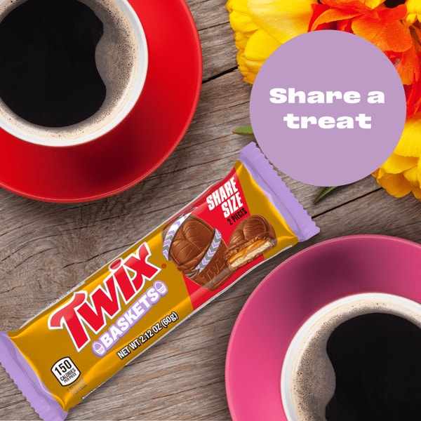 TWIX CARAMEL BASKET SHARE SIZE EASTER 2.12 OUNCE