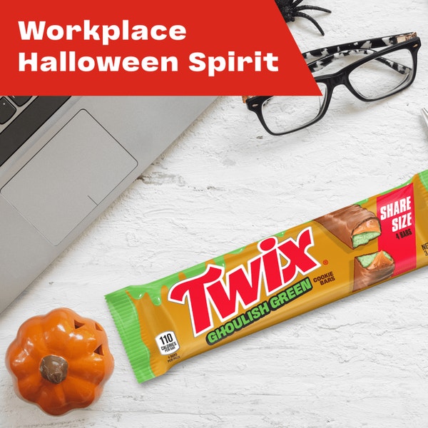 TWIX Ghoulish Green Share Size Cookie Bars