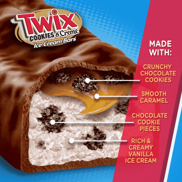 TWIX Cookies & Creme Ice Cream Bar