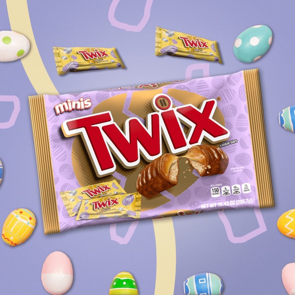 TWIX CARAMEL MINIATURE EASTE