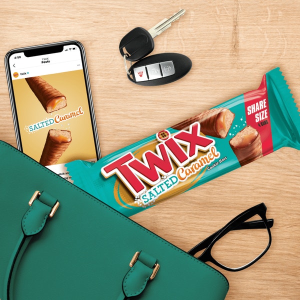 TWIX Salted Caramel Sharing Size Candy Bar, 2.82oz