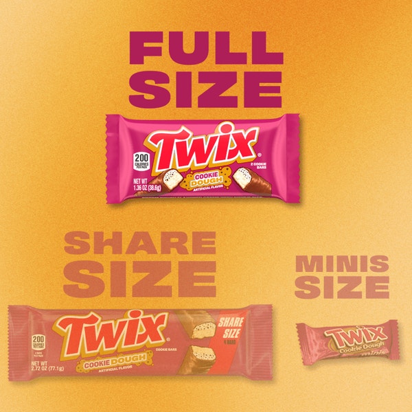 TWIX Cookie Dough Full Size Candy Bar 1.36oz